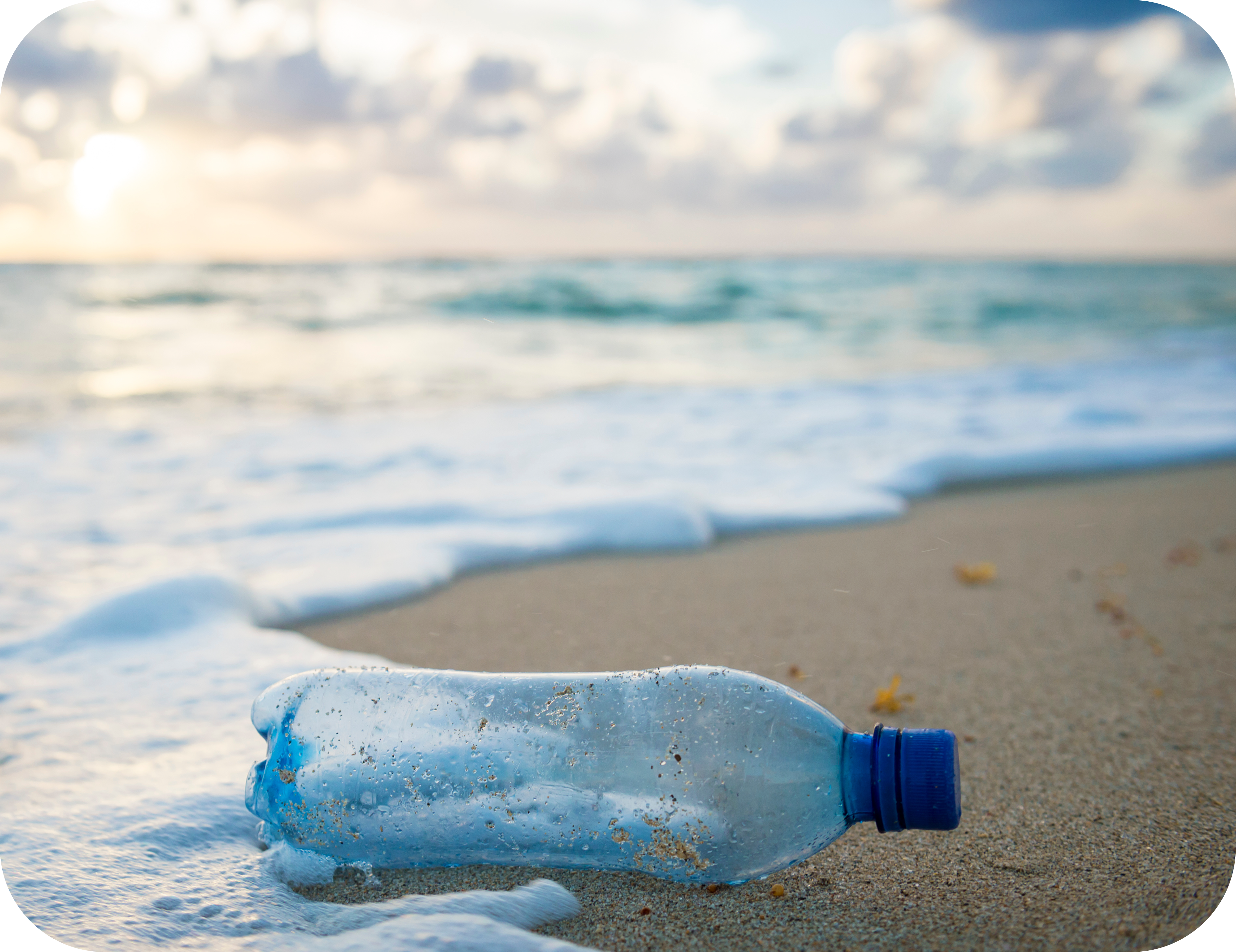 Reusable water bottle on the beach Stock Photo by ©nito103 278023088