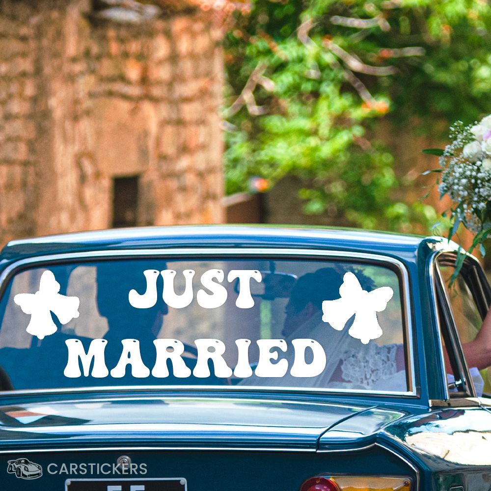 Just Married Car Decal, Wedding Car Decal, Just Married Sign, Just Married  Car Decorations, Wedding Car Decoration, Wedding Car Sticker 