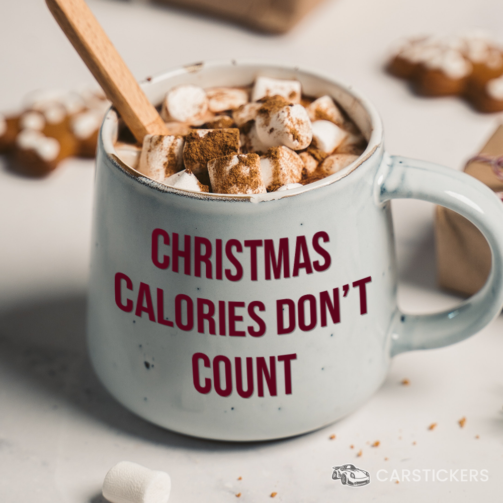 Hot Chocolate Mug Holiday Sticker