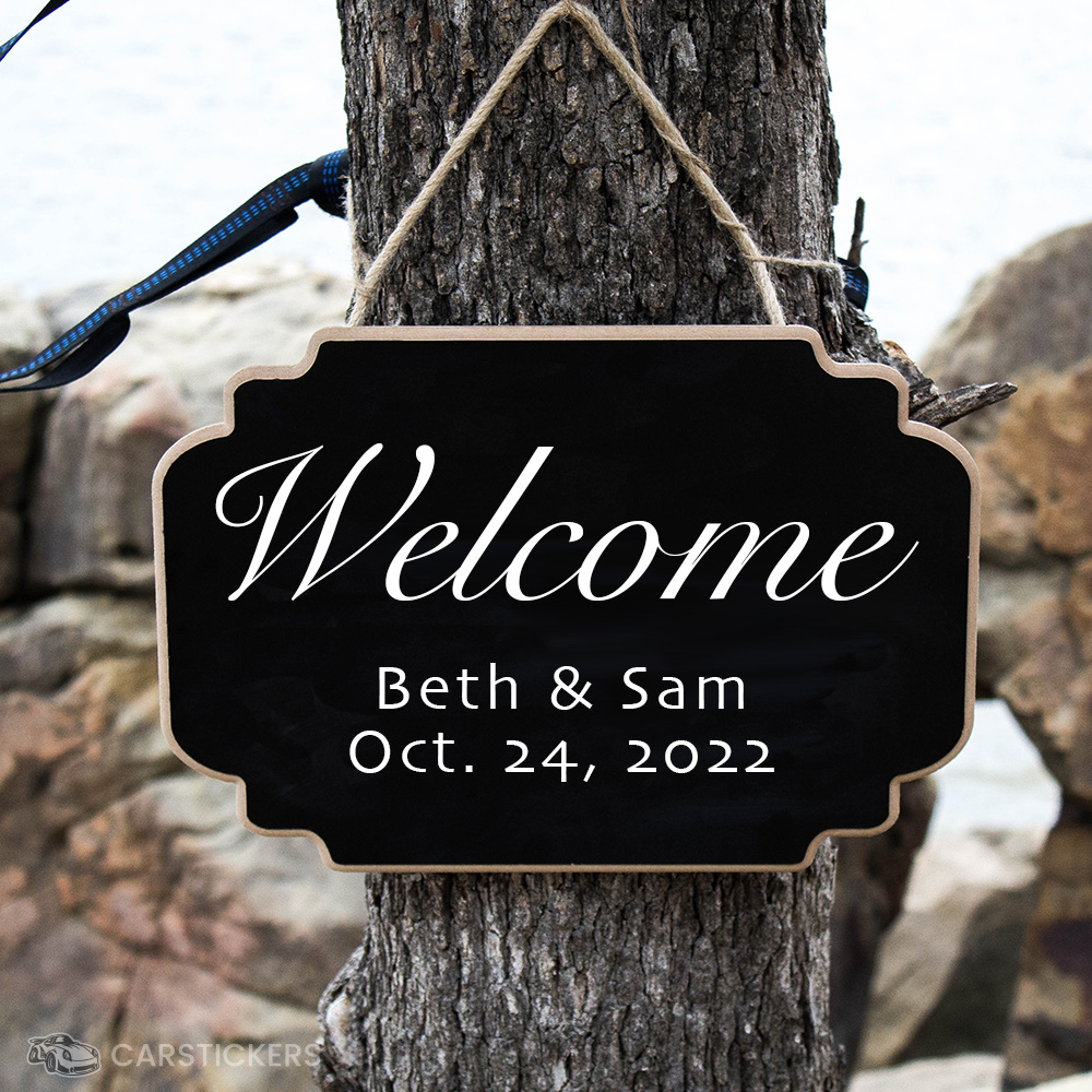 DIY Wedding Welcome Sign (so easy!) 