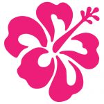 Hawaiian Flower Transfer Sticker