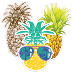 Pineapple Stickers.