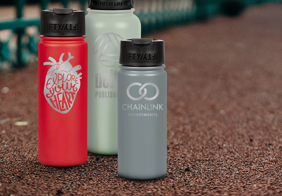 Customizable 18 oz Water Bottle