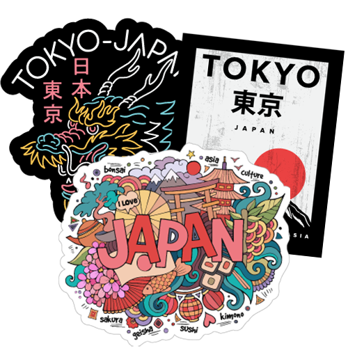 Country Stickers & Decals USA, Ireland, Austria & More