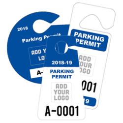 Parking Permit Hang Tags – Durable &amp; Fully Customizable
