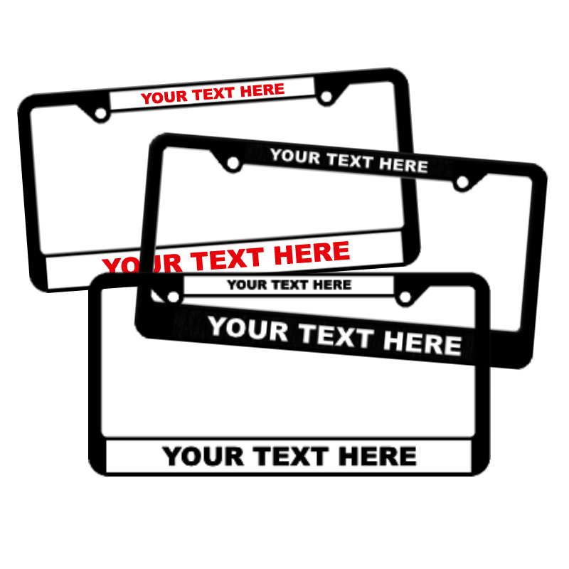 Order Custom Wholesale License Plate Frames In Any Style!