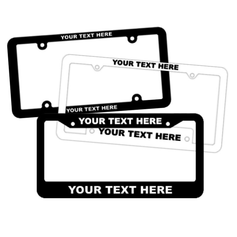 Order Custom Wholesale License Plate Frames In Any Style!