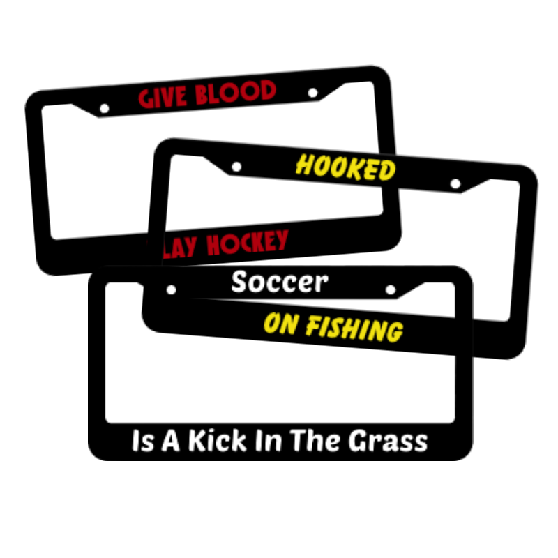 Custom License Plate Frames at Wholesale Prices