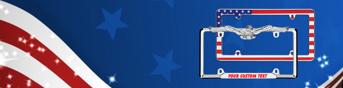 Patriotic License Plate Frames