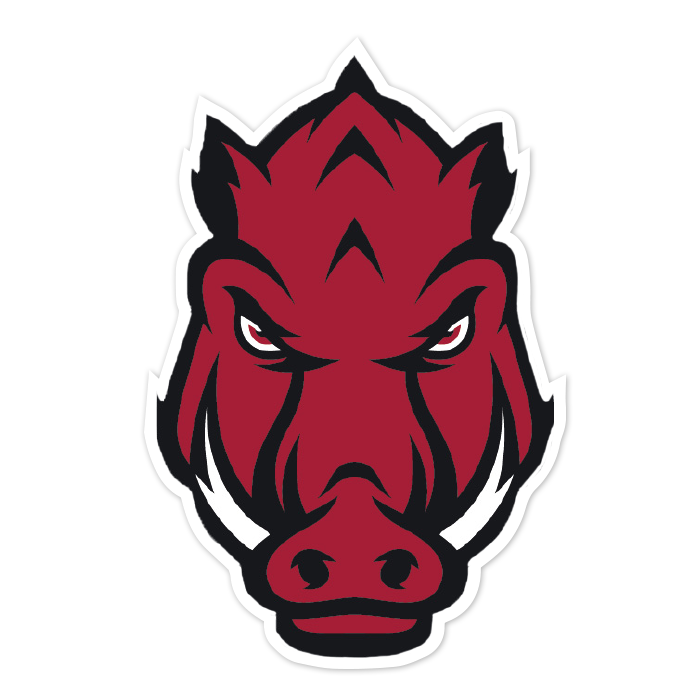 Arkansas Razorbacks NCAA Logo Sticker 