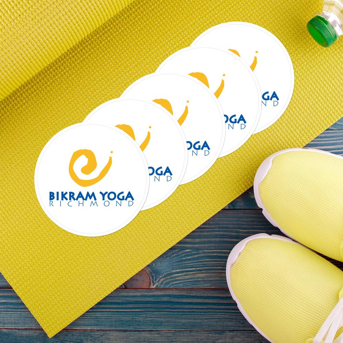 Birkham Yoga Richmond Circle Cling Stickers