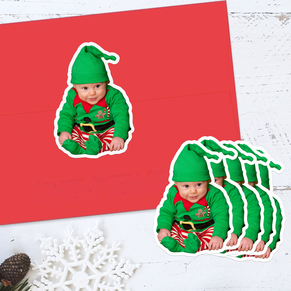 Christmas Baby Photo Sticker