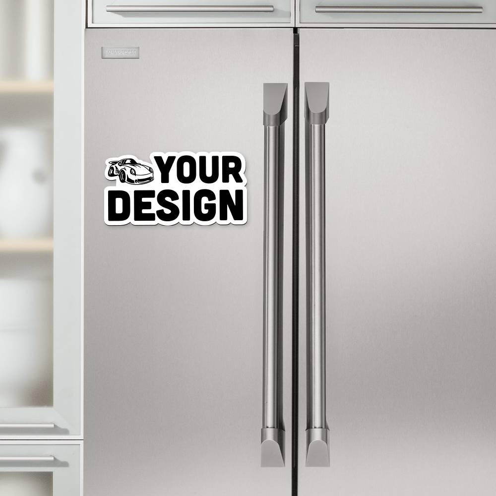 Custom Die Cut Refrigerator Magnet 