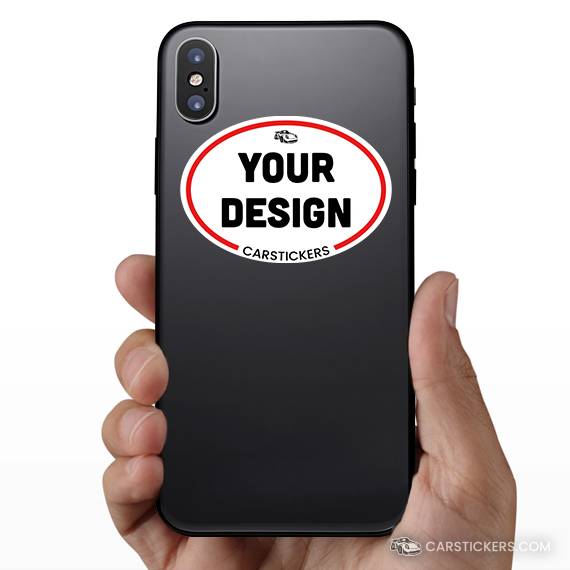 Oval Sticker Phone