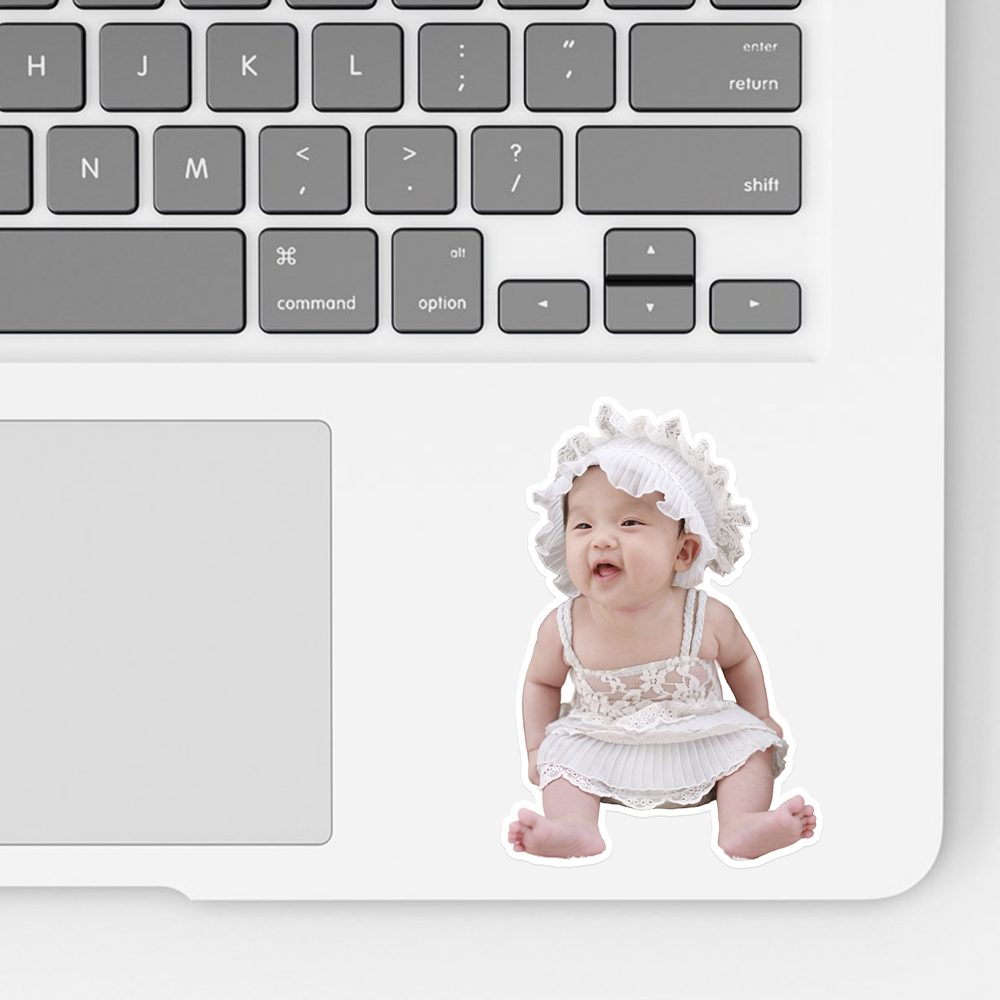 Laptop Baby Photo Sticker