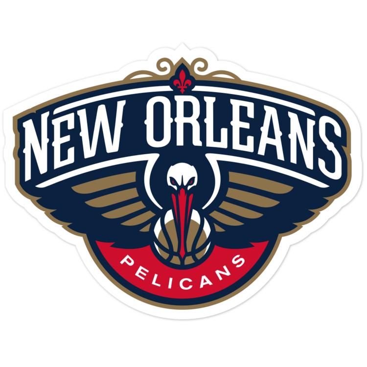 New Orleans Pelicans Die-Cut Decal / Sticker – Made In USA