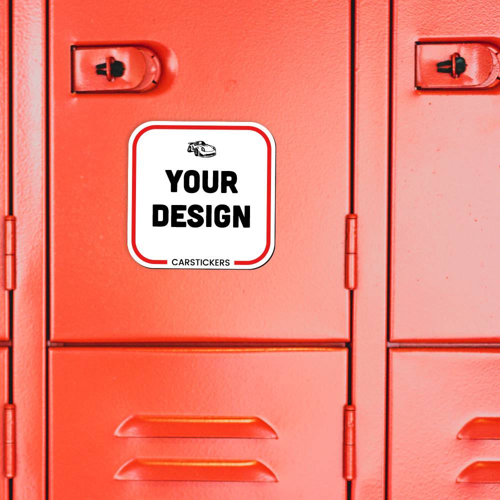 Rounded Corners Magnet on Locker