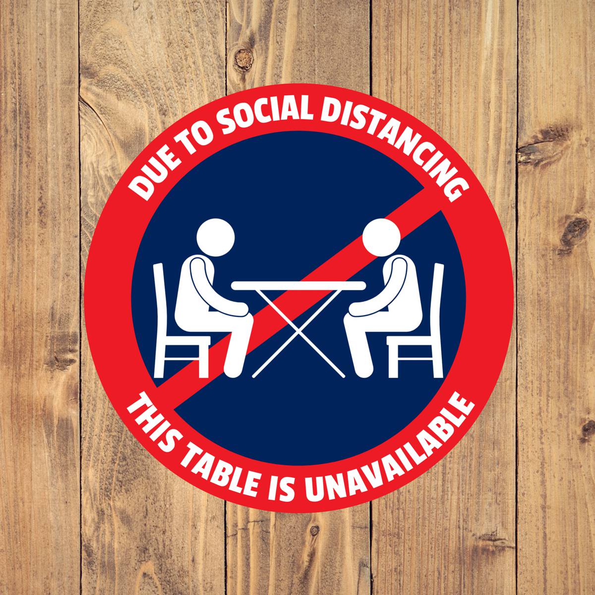 Table is Unavailable Sticker 