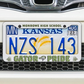 School Athletics Custom Digital License Plate Frame