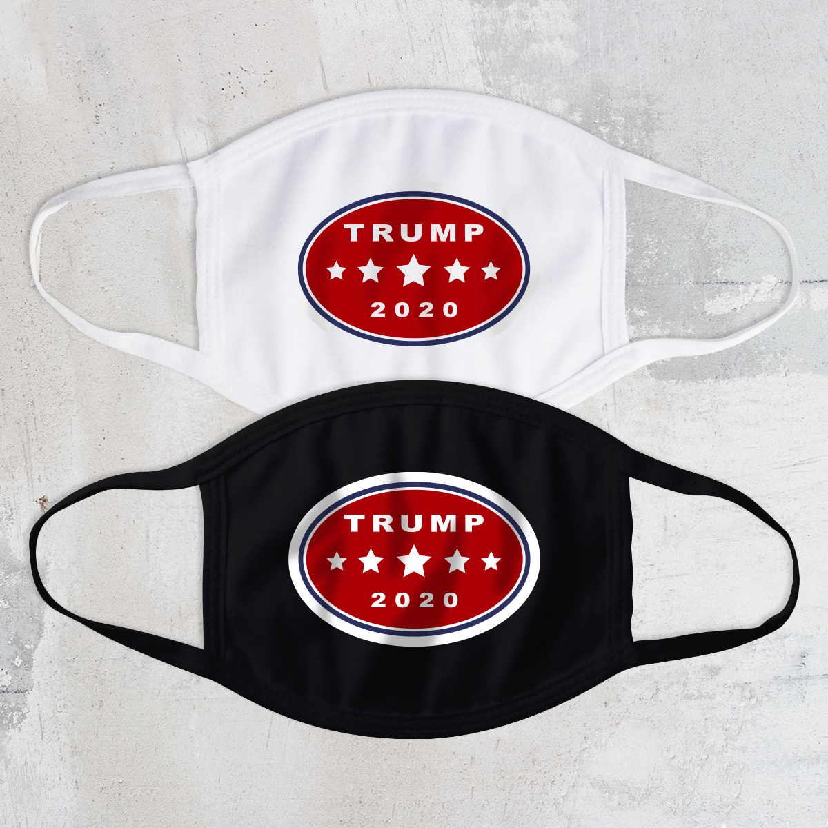 Trump Red Oval Face Mask