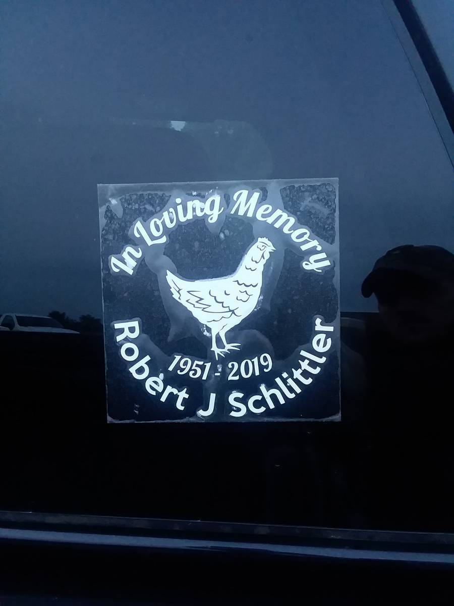 Bill's photograph of their Custom In Loving Memory with Any Clipart Sticker