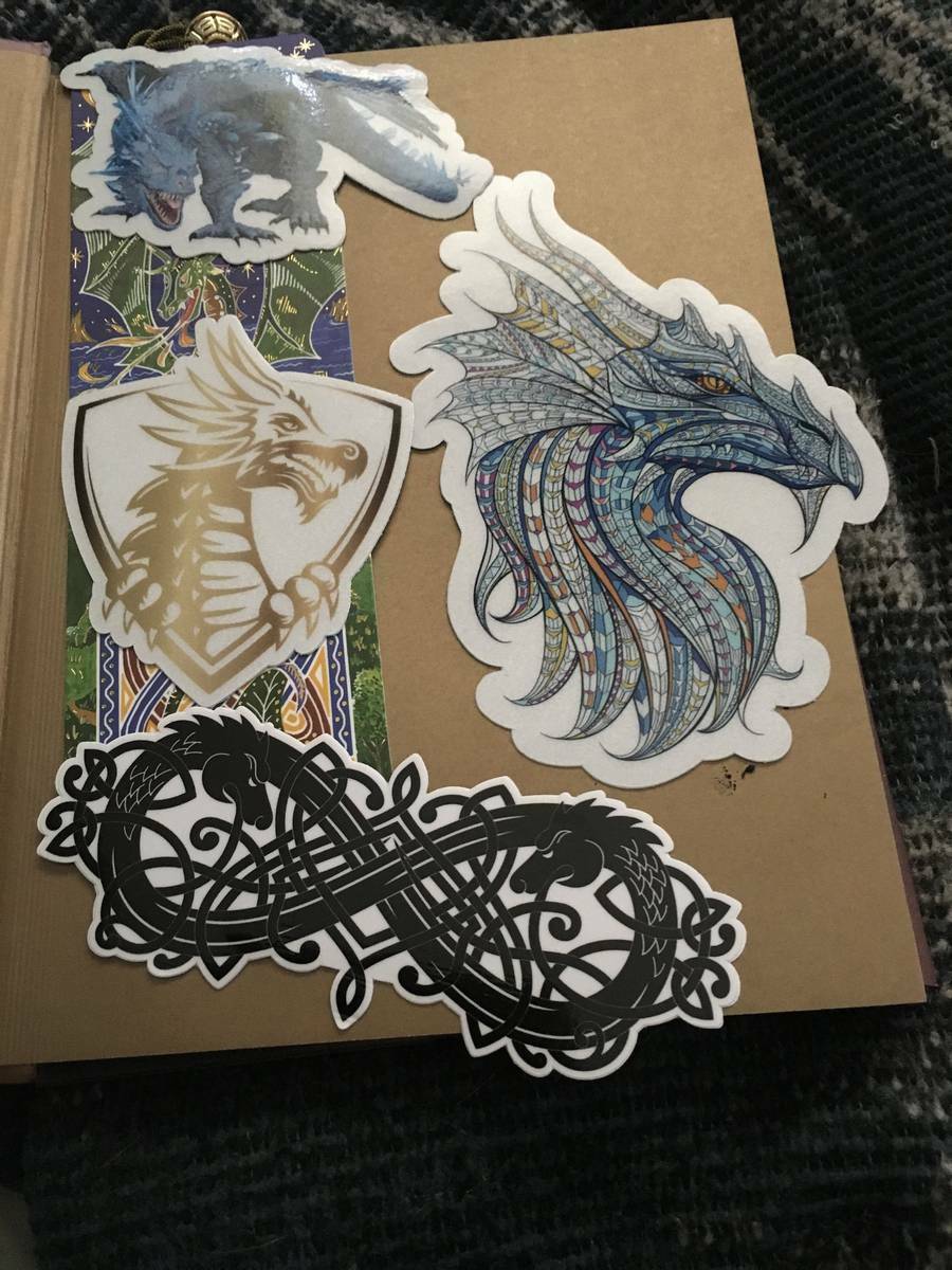 Nicholas's photograph of their Mosaic Dragon Sticker