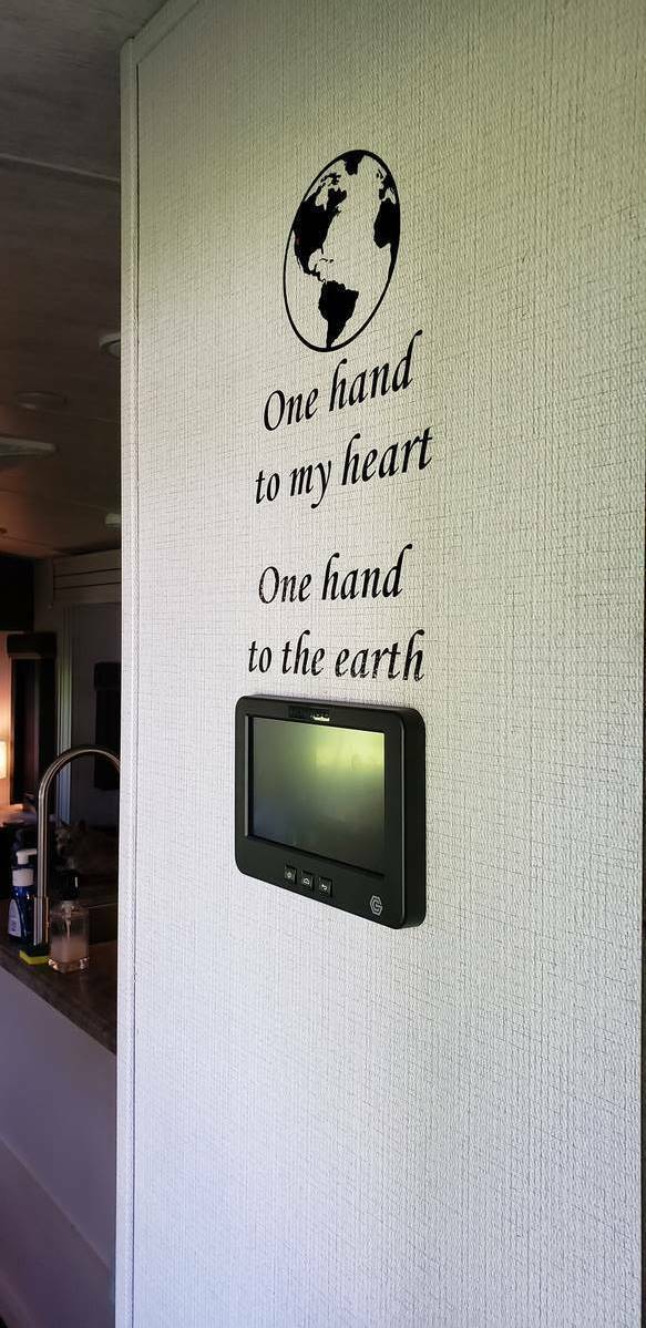 Valerie's photograph of their Vinyl Lettering