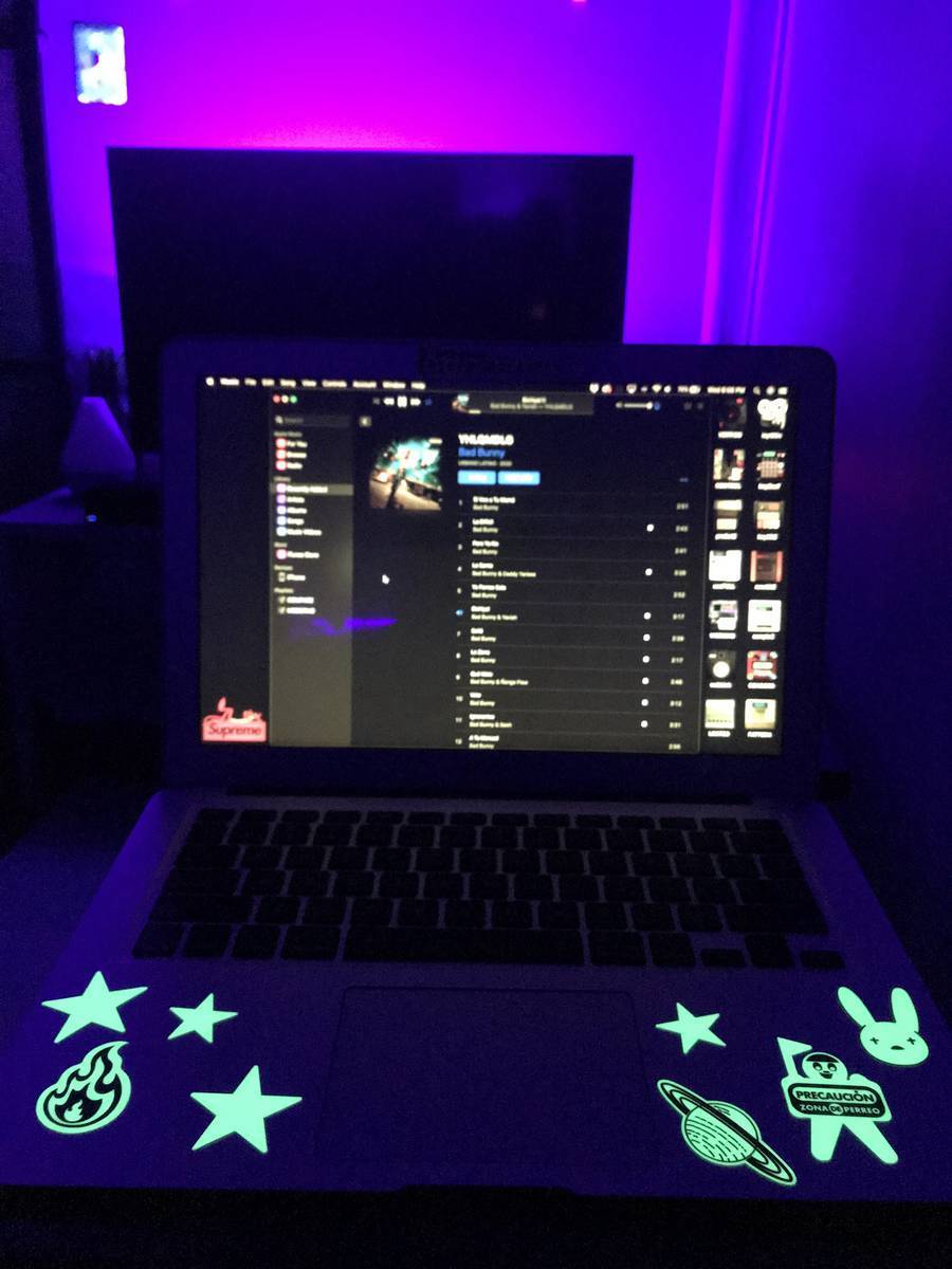 Reynaldo's photograph of their Glow In The Dark Stickers