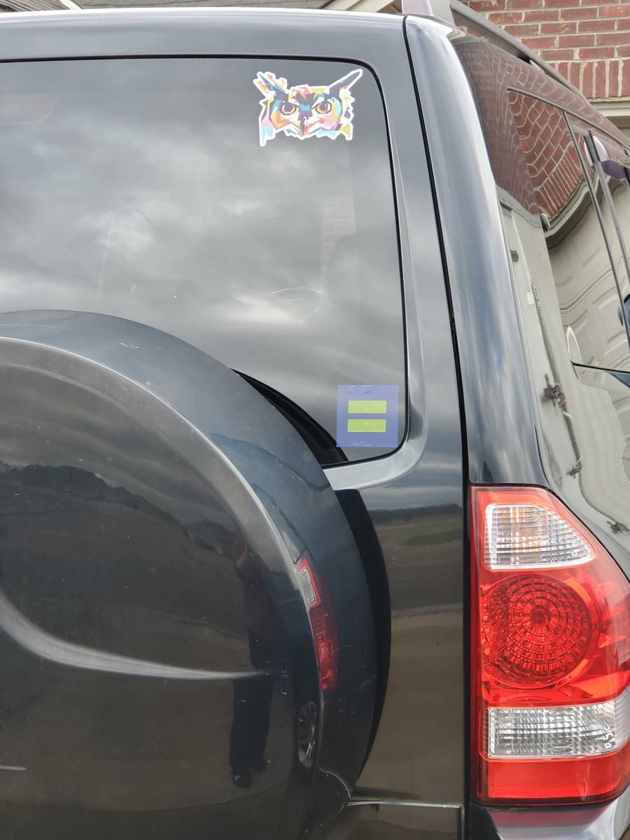 HEIDI's photograph of their Colorful Abstract Owl Sticker