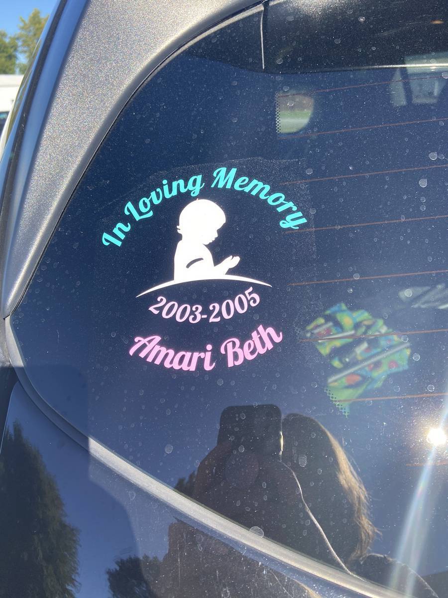 Amy's photograph of their Multi-Color In Loving Memory with Any Clipart Sticker