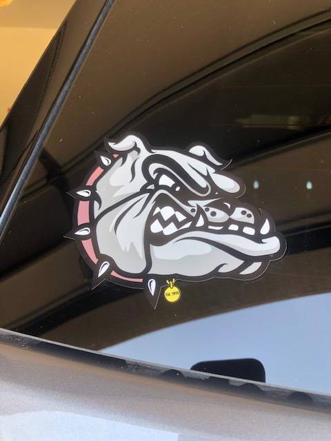 Judith's photograph of their Custom One-Color Transfer Sticker Template