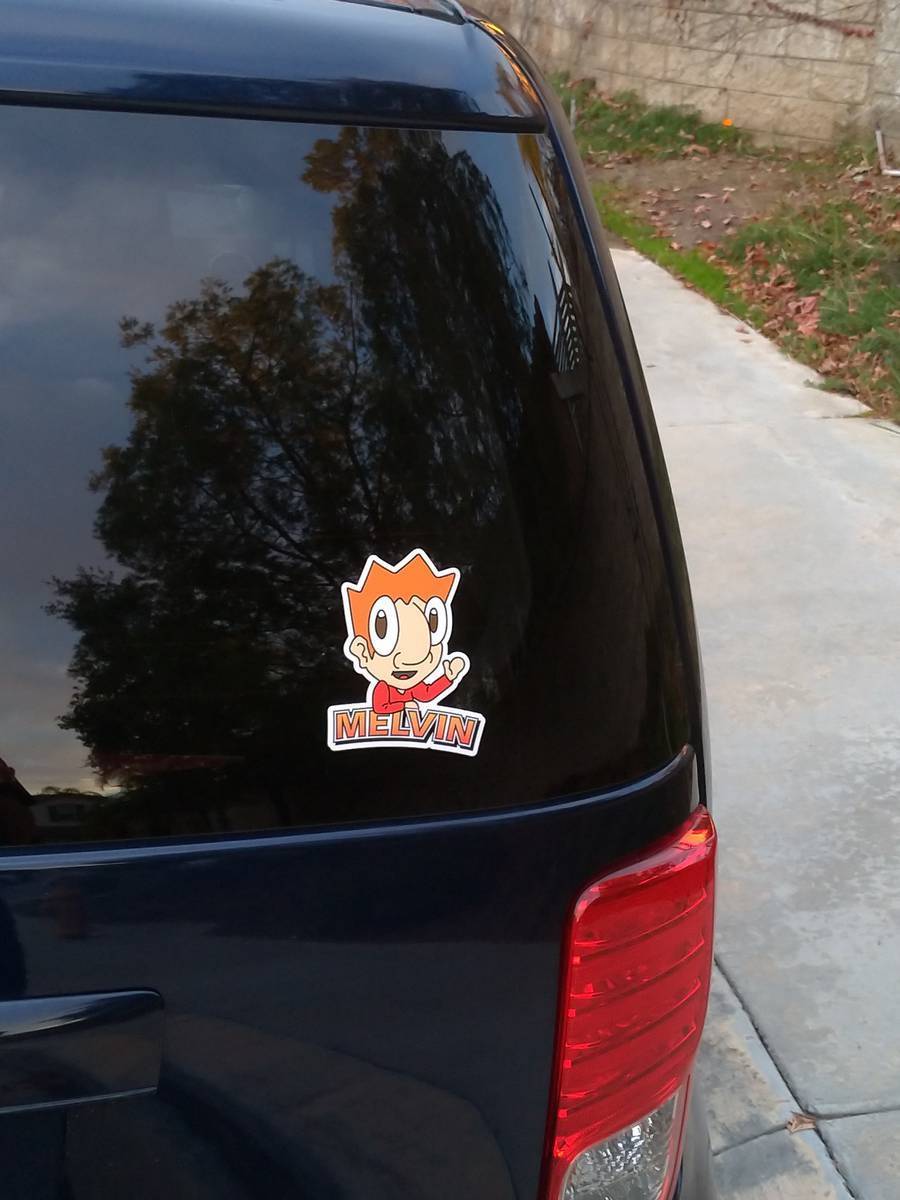 Patrick's photograph of their Die Cut Stickers
