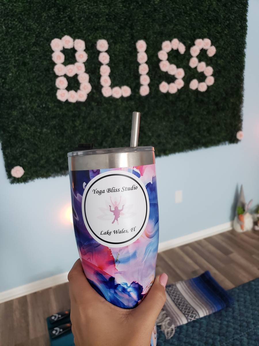 Megan's photograph of their Circle Sticker with Your Text