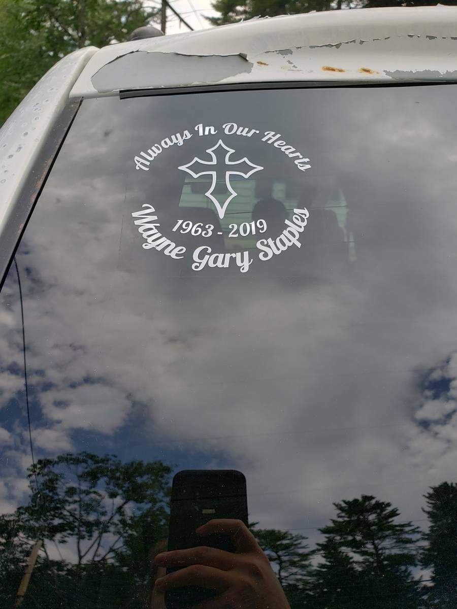 Amber's photograph of their Custom In Loving Memory with Any Clipart Sticker