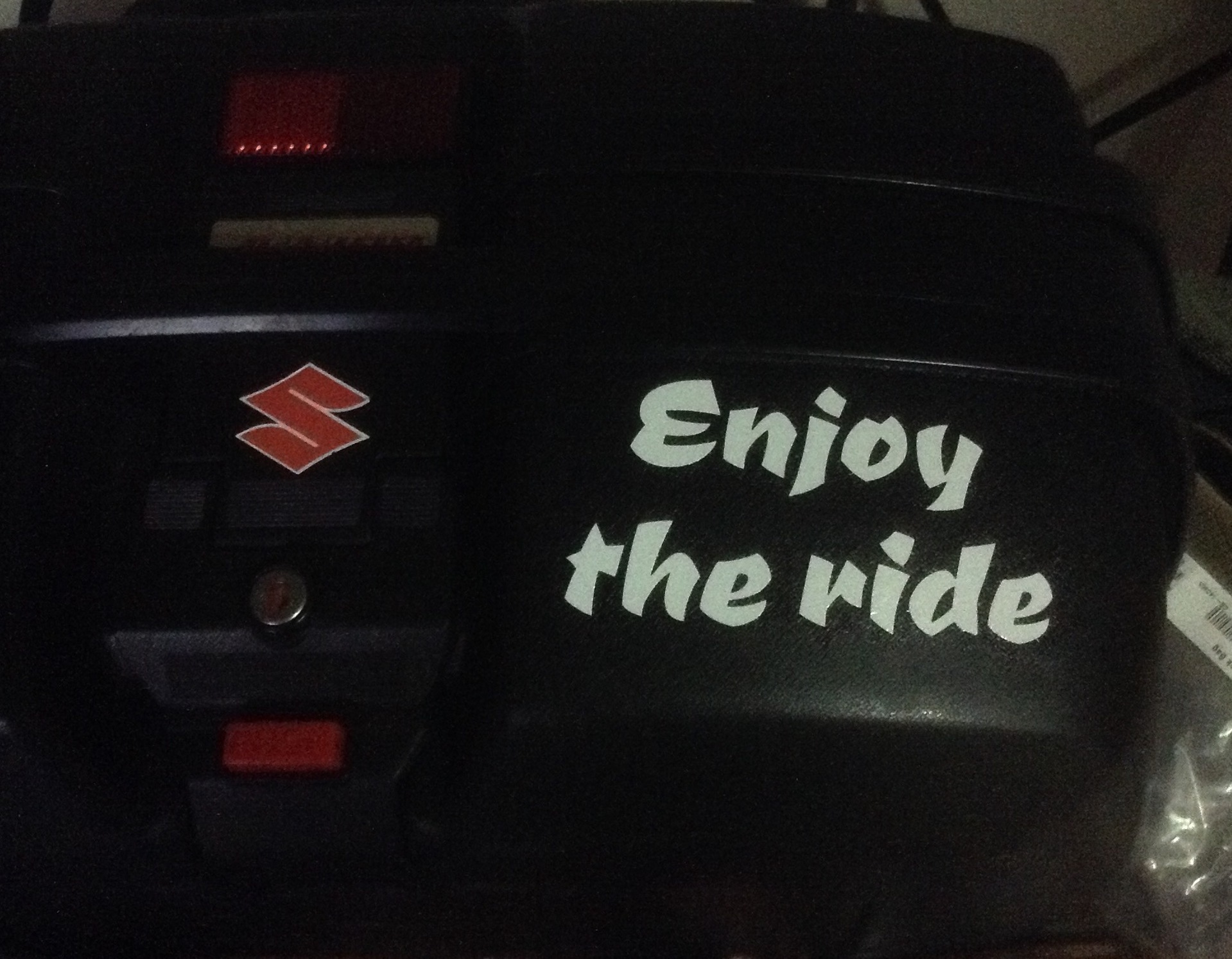 James's photograph of their Vinyl Lettering