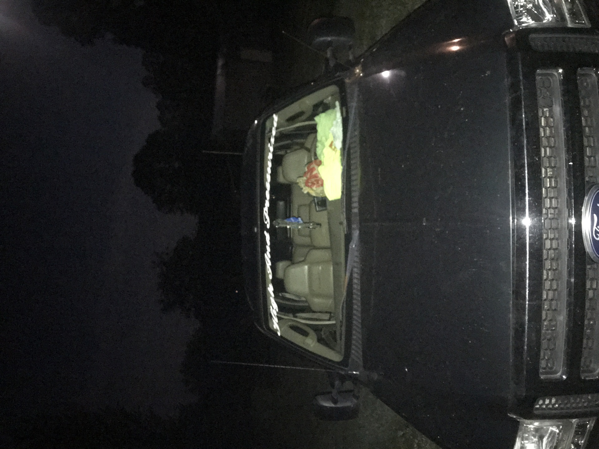 John's photograph of their Windshield Stickers