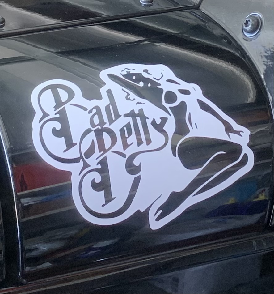 Gabriel's photograph of their Bad Betty Sticker