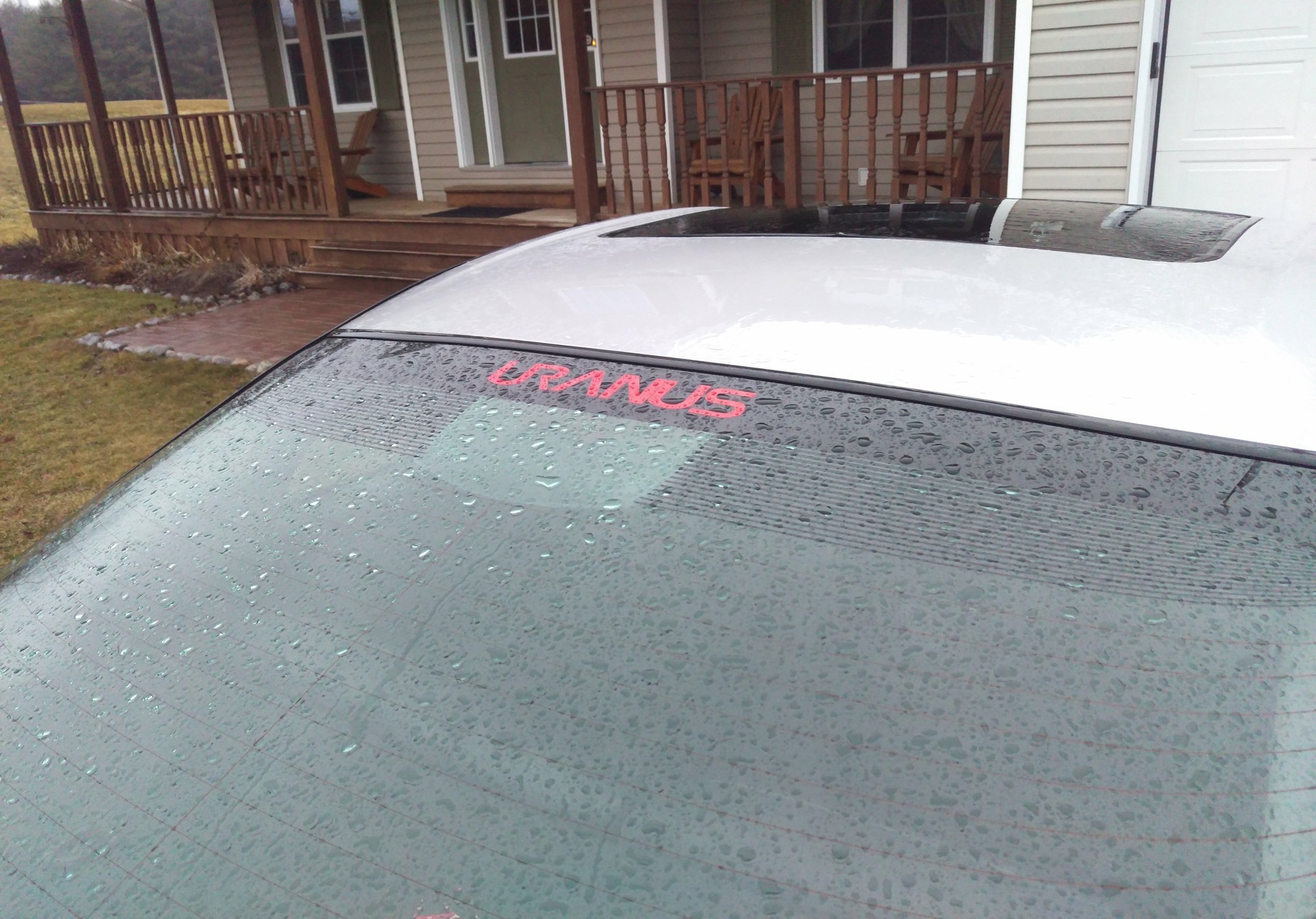 Erik's photograph of their Powered By Uranus Sticker