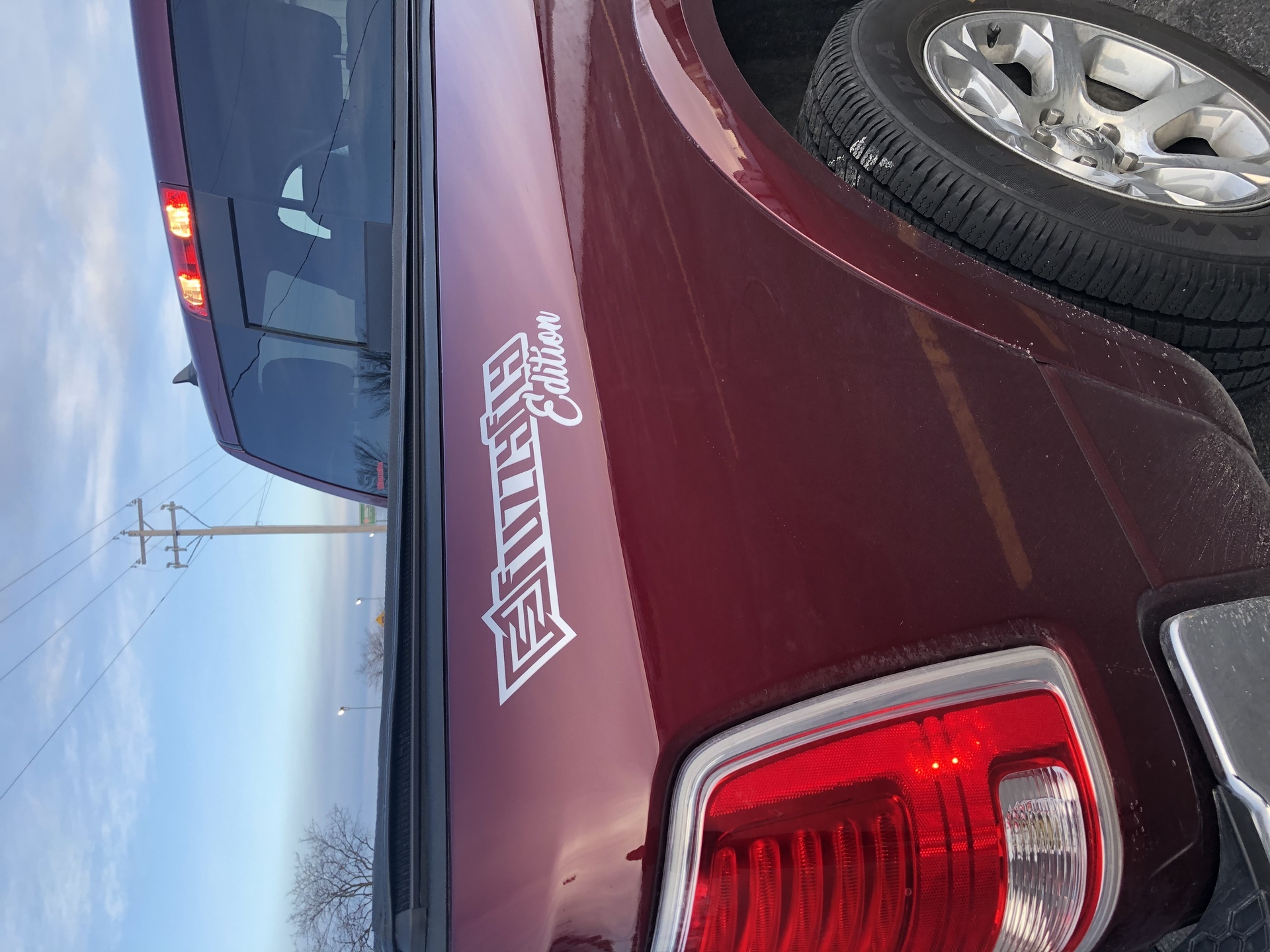 Kyle's photograph of their Transfer Stickers