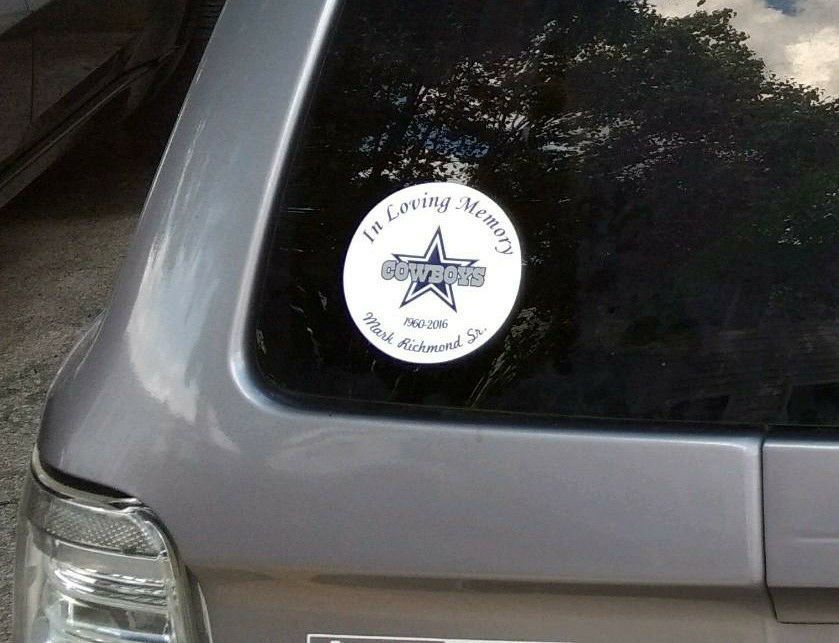 Alexis's photograph of their In Loving Memory Circle Sticker