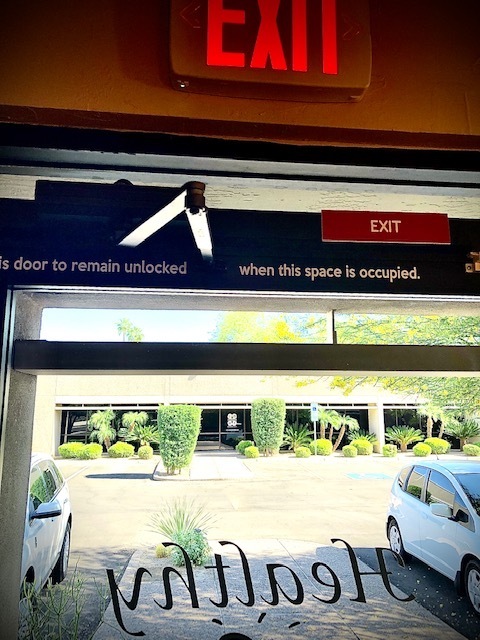 Jessica's photograph of their Vinyl Lettering