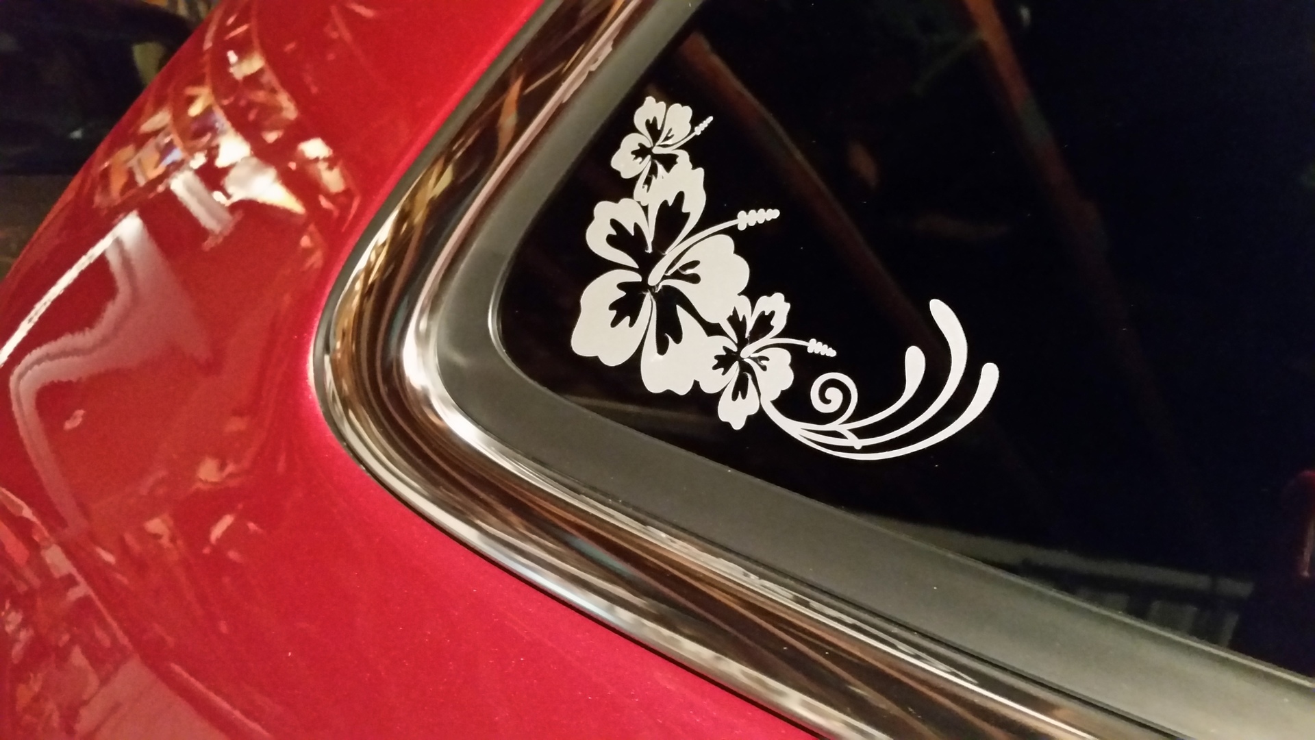 TONJA's photograph of their Hibiscus Flowers Corner Sticker