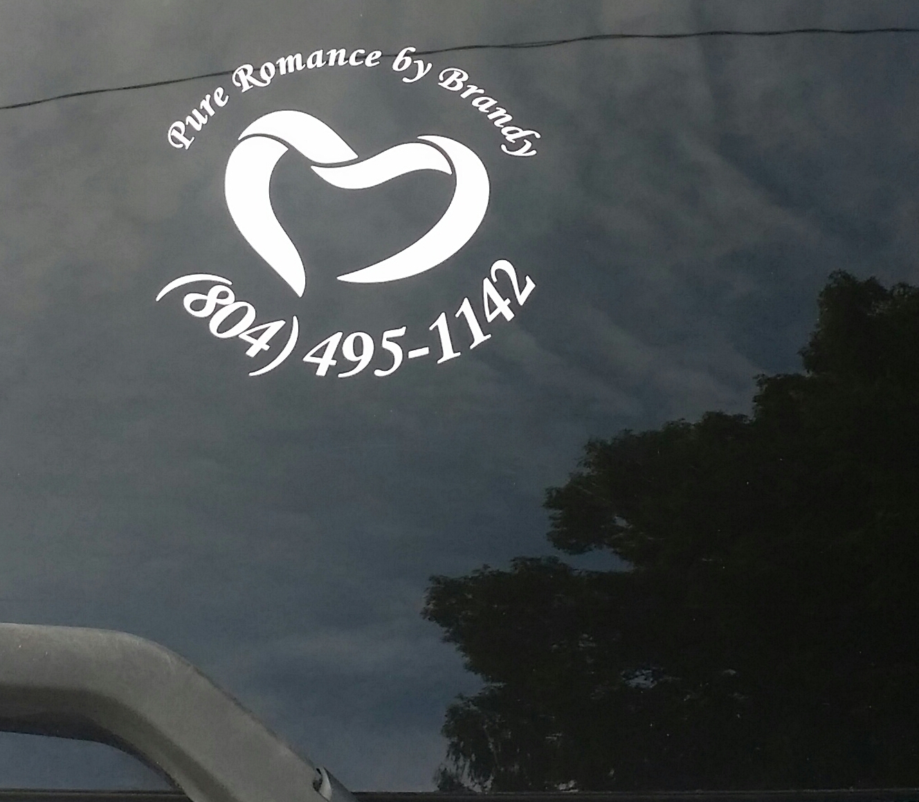 Brandy's photograph of their In Loving Memory Ribbon Sticker