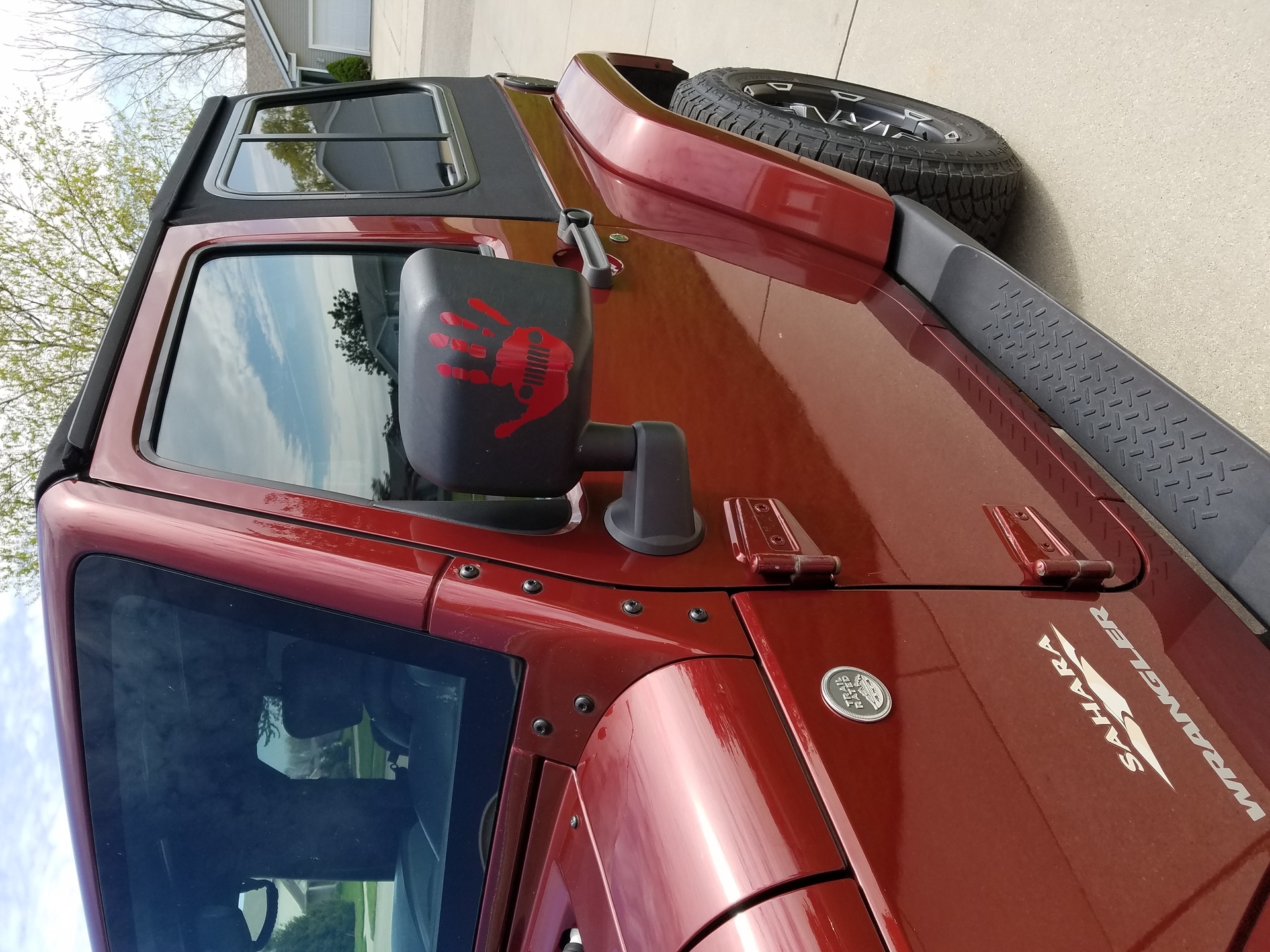 Amanda's photograph of their Jeep Wave Sticker