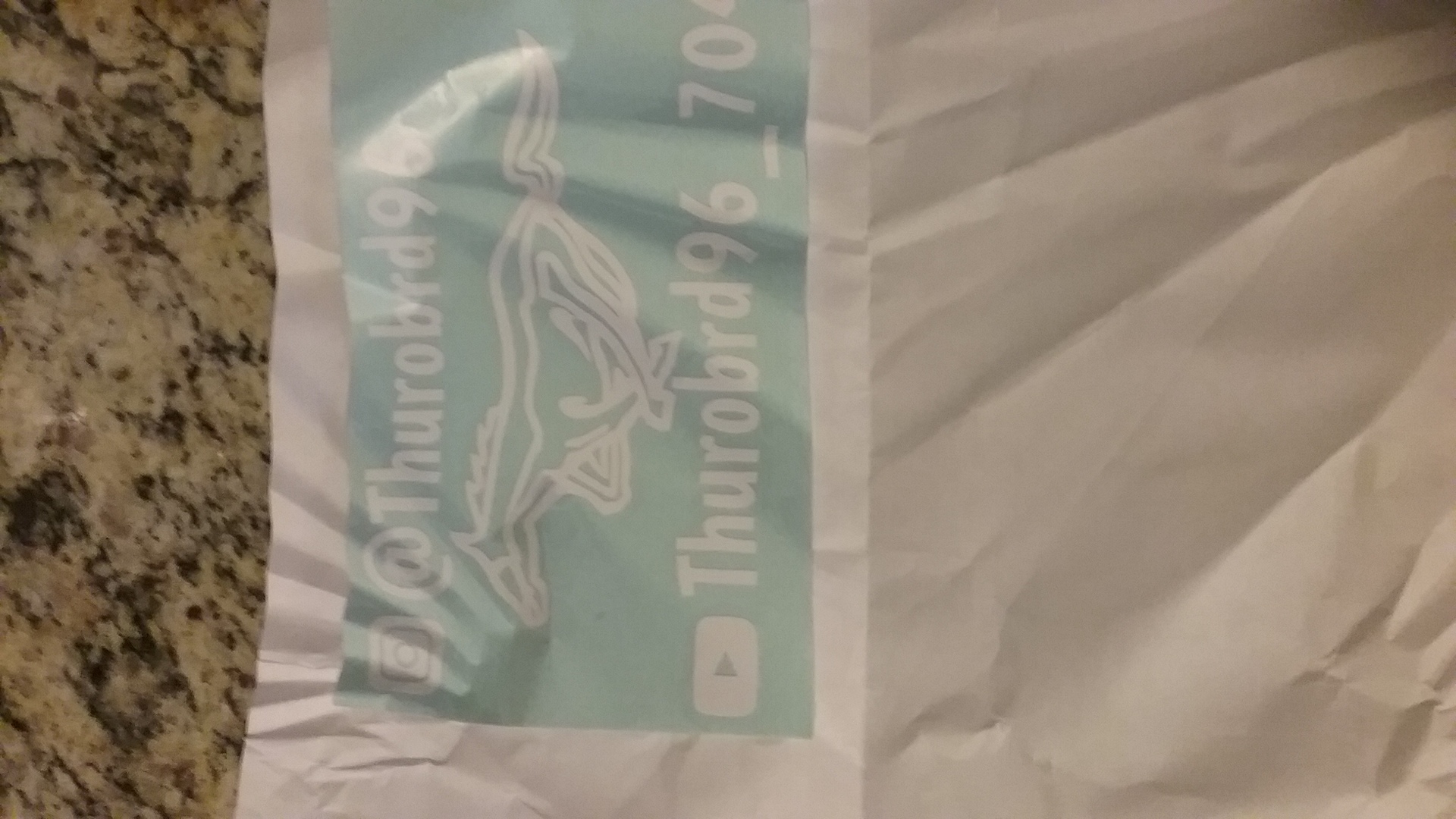 Ronnie's photograph of their Customizable One-Color Transfer Sticker