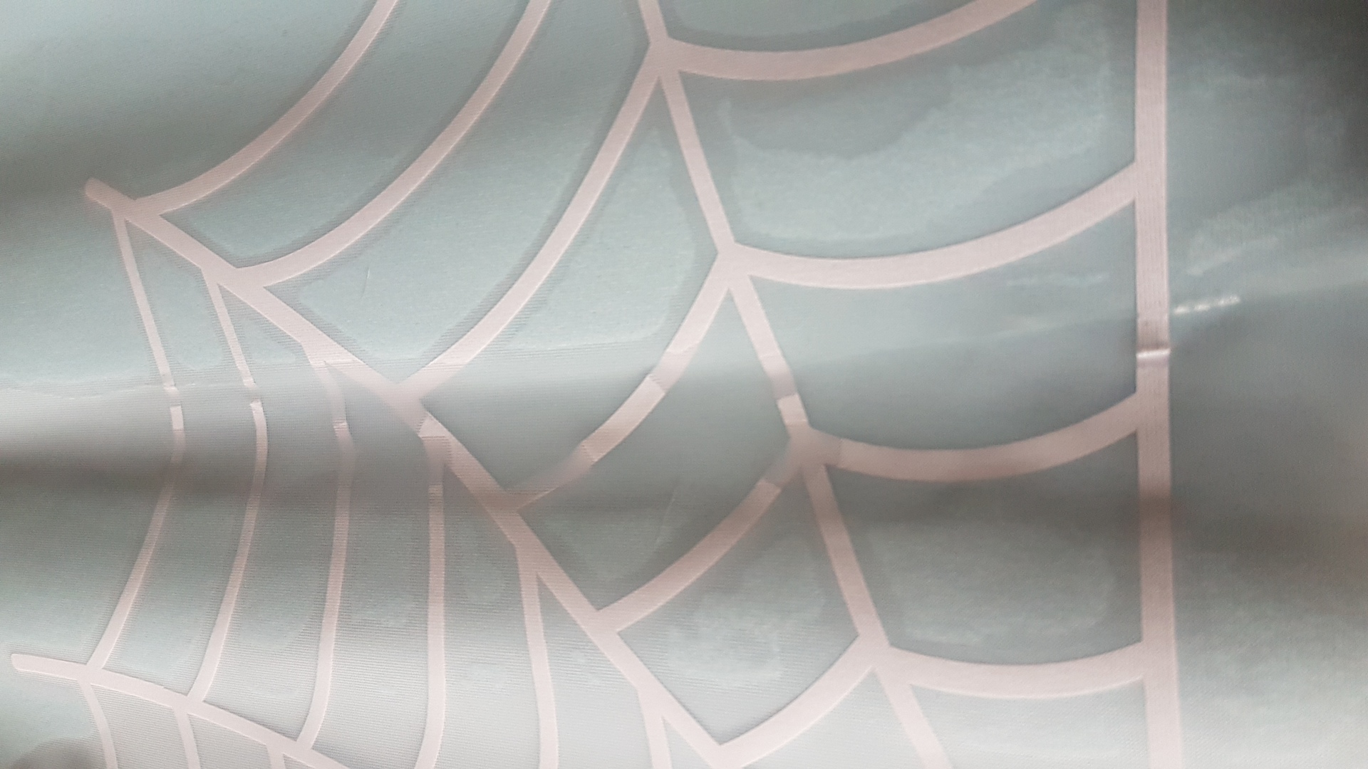 Kristin's photograph of their Spider Web Corner Sticker