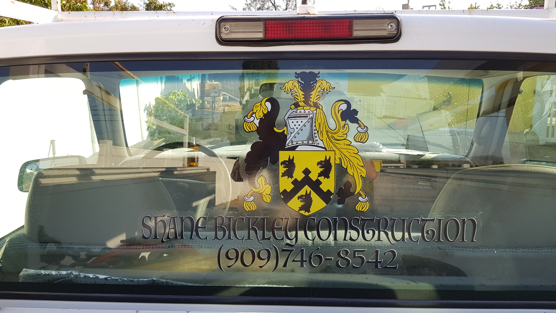 Shane's photograph of their Clear Stickers