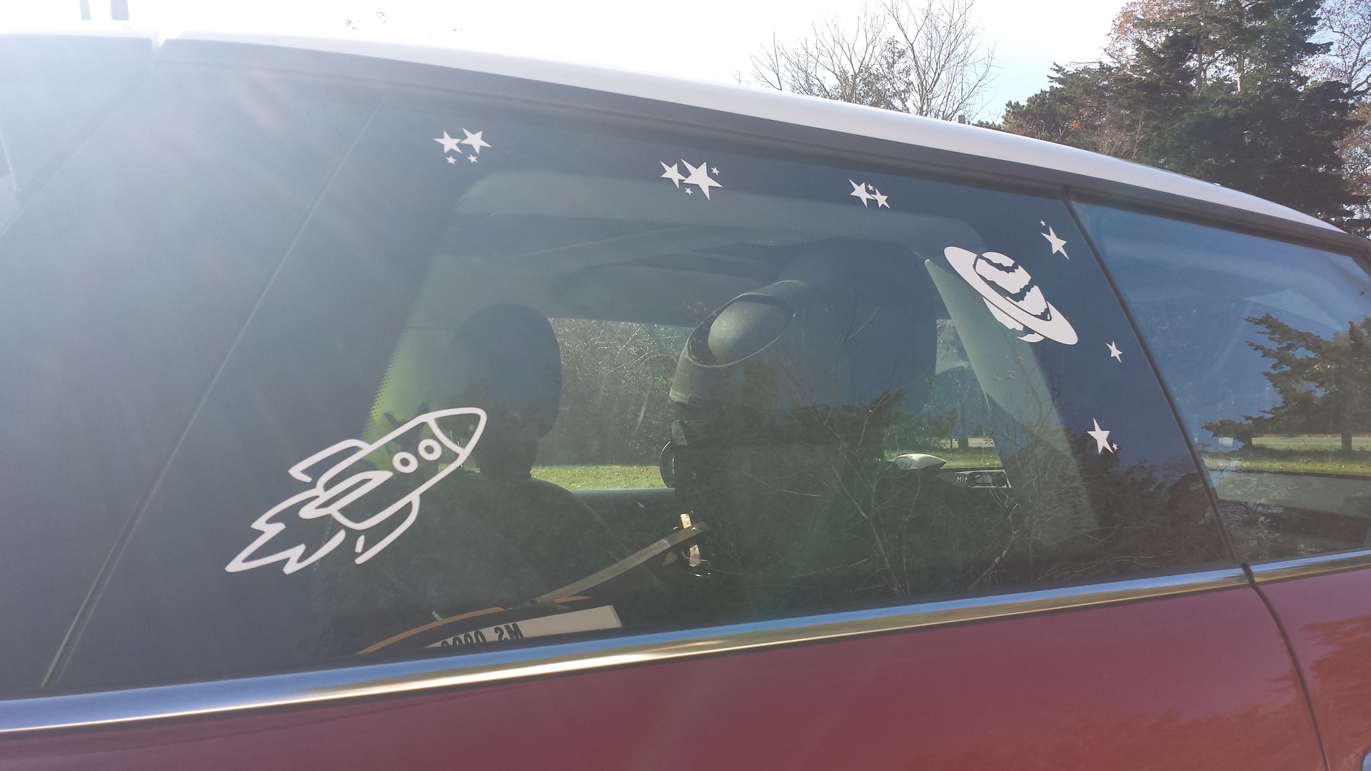 Brent's photograph of their Alien With Alien Flag Sticker