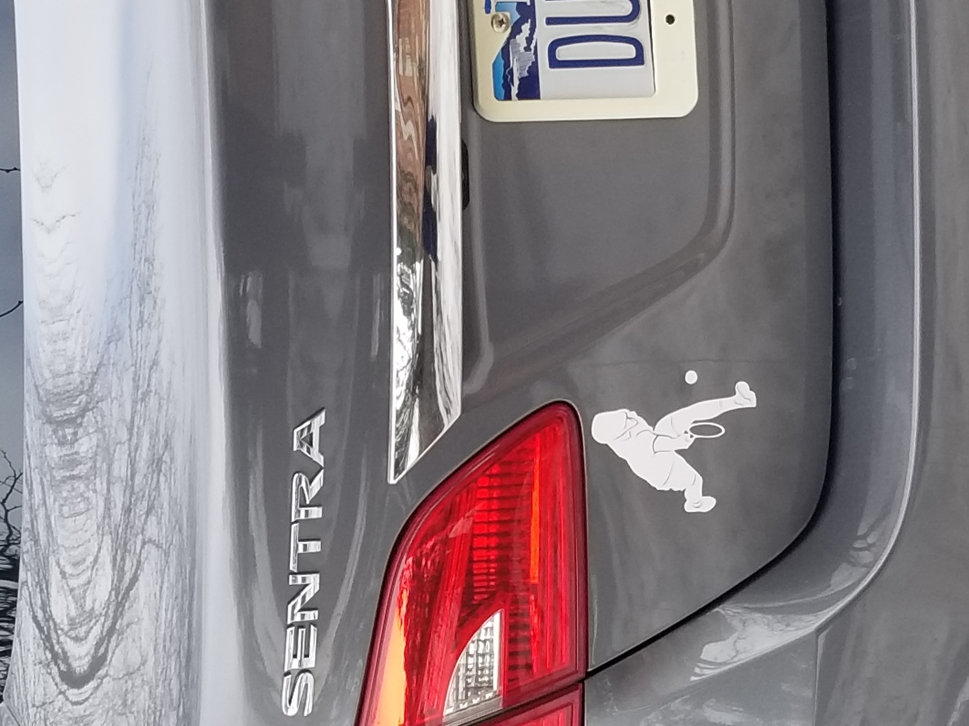 Donald's photograph of their Cool Tennis Player Sticker
