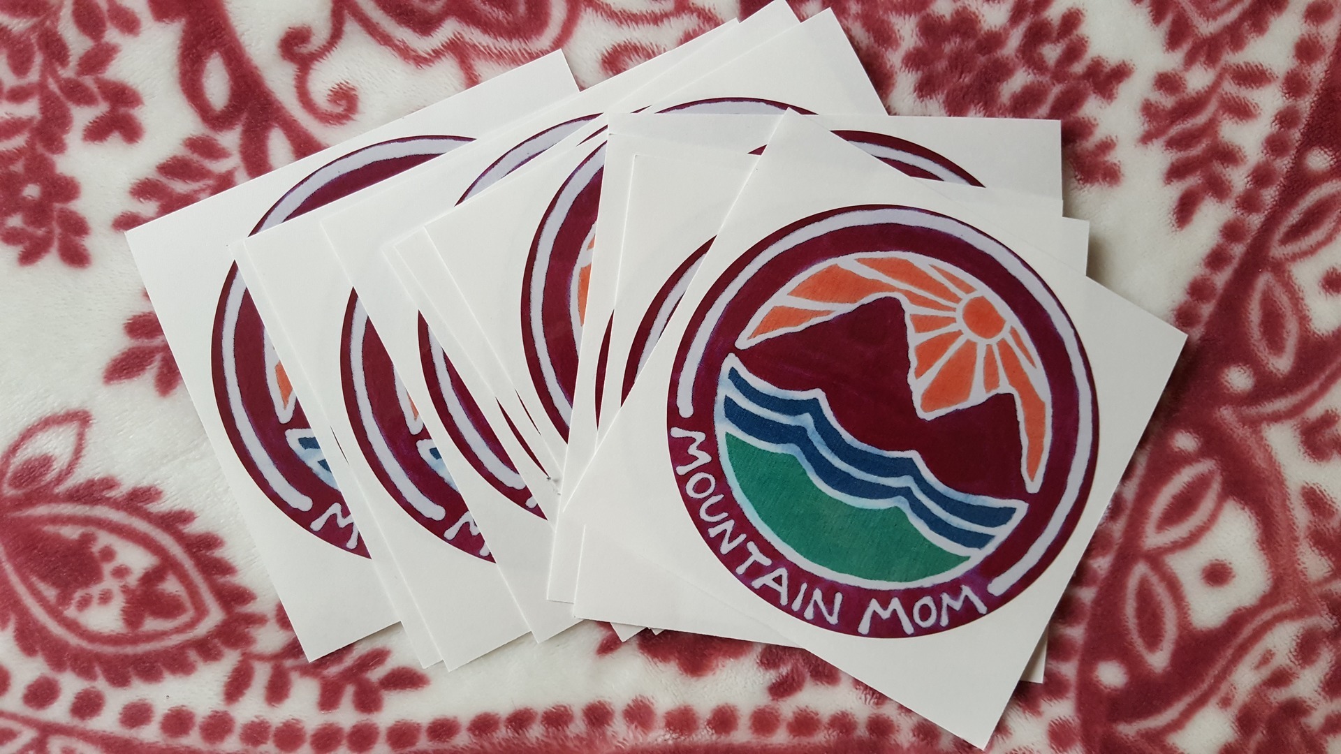 Barbara's photograph of their Circle Stickers